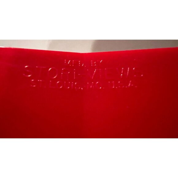 Vintage 1950s Stori-Views Red Plastic 3D Film Viewer with 5 Wildlife Film Strips - Picture 7 of 8